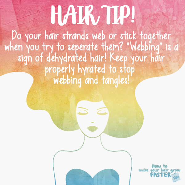 Hair Tip - Keep Your Hair Hydrated to Stop Hair Webbing! | How to Make Your  Hair Grow Faster - Tips to Grow Long Hair Faster