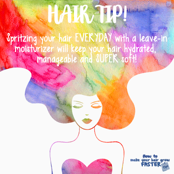 hair tip - keep hair moist with a daily leave-in
